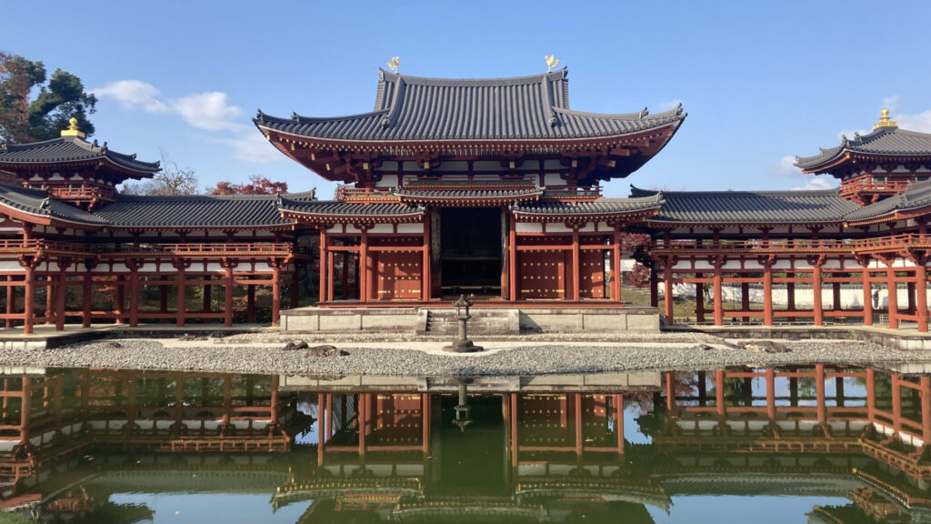 The Phonex Hall or Hou-ou-do of Byodoin Temple in Kyoto (平等院鳳凰堂)