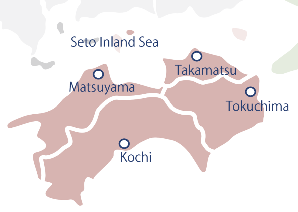 Shikoku Island Map
