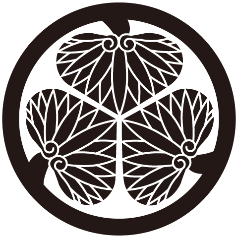 Tokugawa family crest, Mitsuba-Aoi, 徳川家嘉門、三葉葵