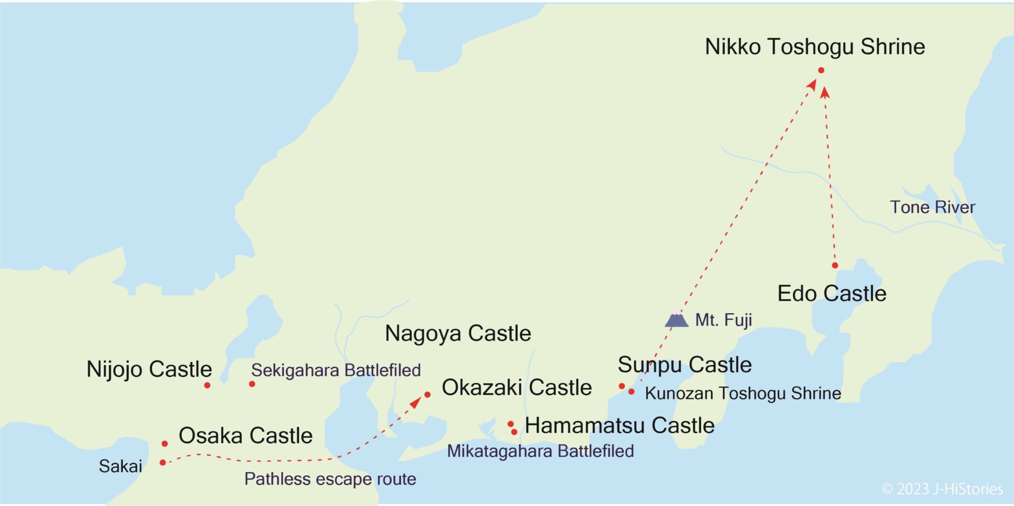 How did Tokugawa Ieyasu become the 1st Shogun of the Edo Shogunate