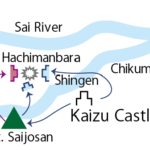 Map of the Battle of Kawanakajima_川中島の戦いの合戦図